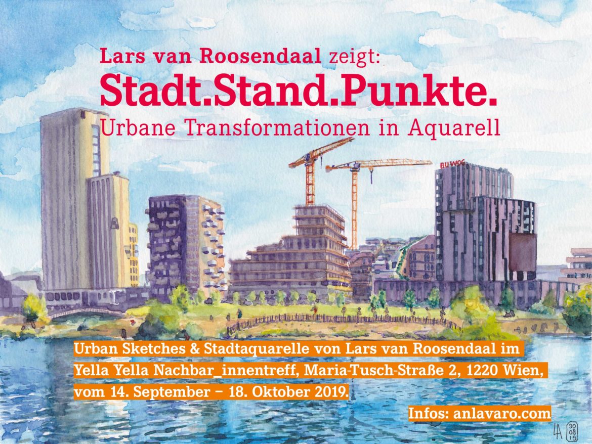 Ausstellung Stadt.Stand.Punkte. – urbane Transformationen in Aquarell