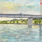 Steinspornbrücke, Wien | Aquarell | 17. Juni 2018