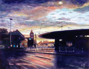 Hietzing, Wien – 2021 | Aquarell, 41 x 32 cm