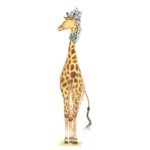 „Ist ja logisch“, gähnte die Giraffendame von oben her.