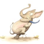 „Hilfe! Wilderer! Stoßzahnjäger!“, schrie der Elefant in Todesangst.